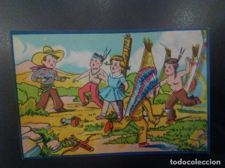 Coleccionismo cromos antiguos: Antiguo Cromo, Vaqueros e Indios. - Foto 1