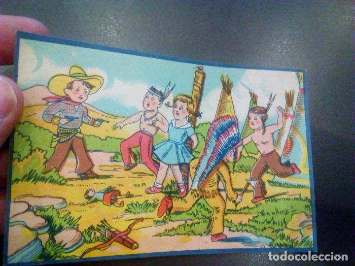 Coleccionismo cromos antiguos: Antiguo Cromo, Vaqueros e Indios. - Foto 2