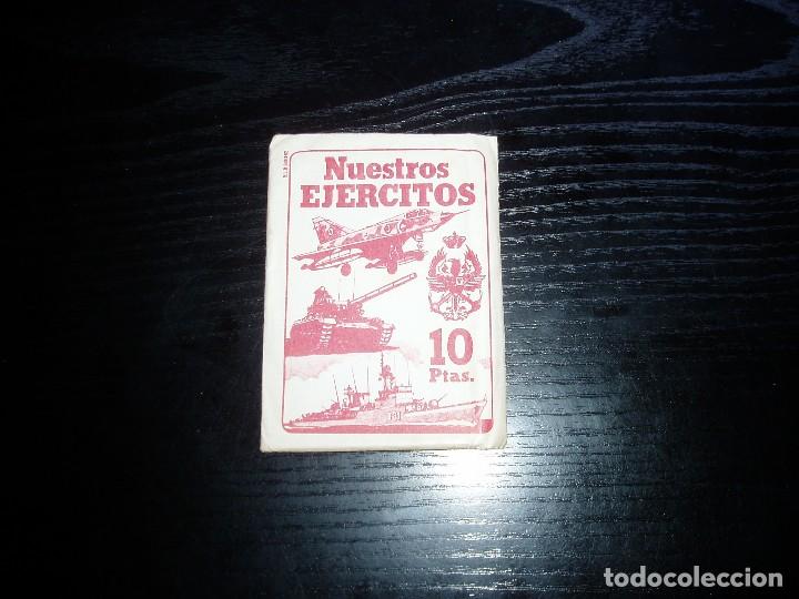 Coleccionismo cromos antiguos: NUESTROS EJERCITOS. SOBRE DE CROMOS SIN ABRIR. CROMOS BAGAN - Foto 1