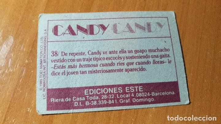 Coleccionismo cromos antiguos: CROMO CANDY CANDY N&ordm; 38 SIN PEGAR EDICIONES ESTE 1984 - Foto 2