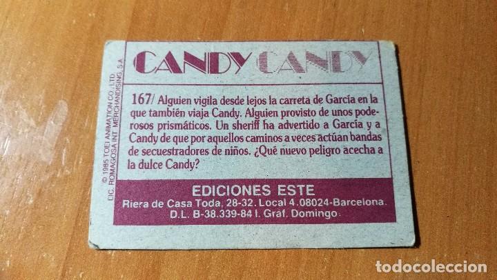 Coleccionismo cromos antiguos: CROMO CANDY CANDY N&ordm; 167 EDICIONES ESTE 1984 SIN PEGAR - Foto 2