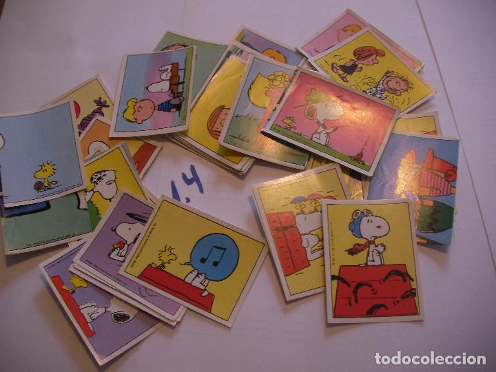 Coleccionismo cromos antiguos: LOTE DE ANTIGUOS CROMOS DE SNOOPY - Foto 2