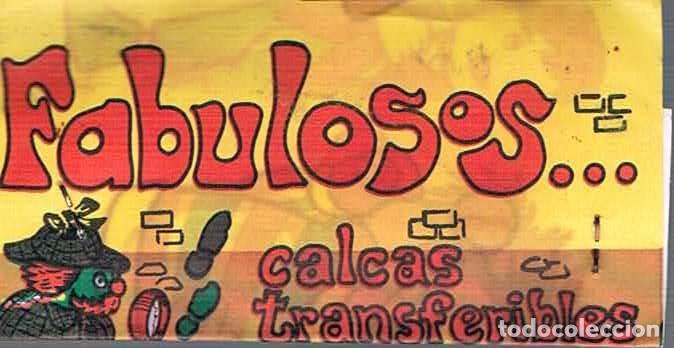 Coleccionismo Cromos antiguos: CALCA TRANSFERIBLE FABULOSOS SIN ABRIR ANTIGUO