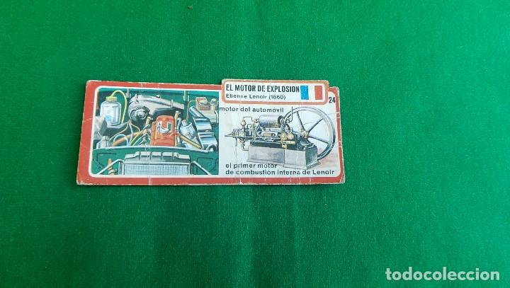 Coleccionismo cromos antiguos: CROMO BIMBO. INVENTOS. EL MOTOR DE EXPLOSI&Oacute;N - Foto 1