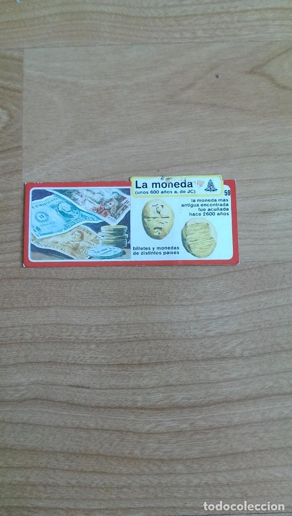 Coleccionismo cromos antiguos: CROMO BIMBO. INVENTOS. LA MONEDA - Foto 1