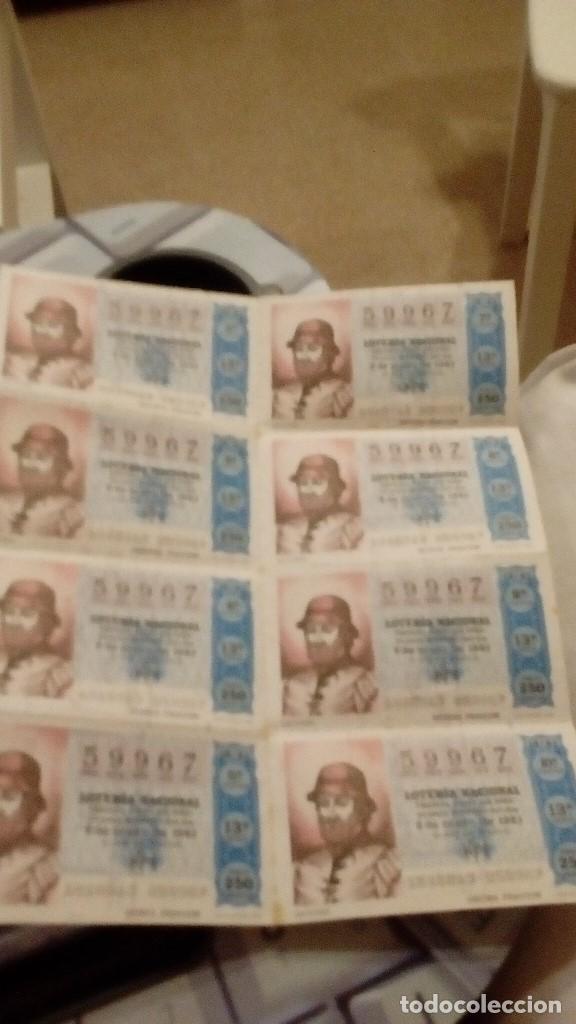 Colecionismo Cromos antigos: LOTERIA NACIONAL 9 MAYO 1981