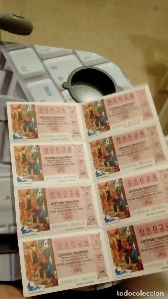 Colecionismo Cromos antigos: LOTERIA NACIONAL 22 DICIEMBRE 1981