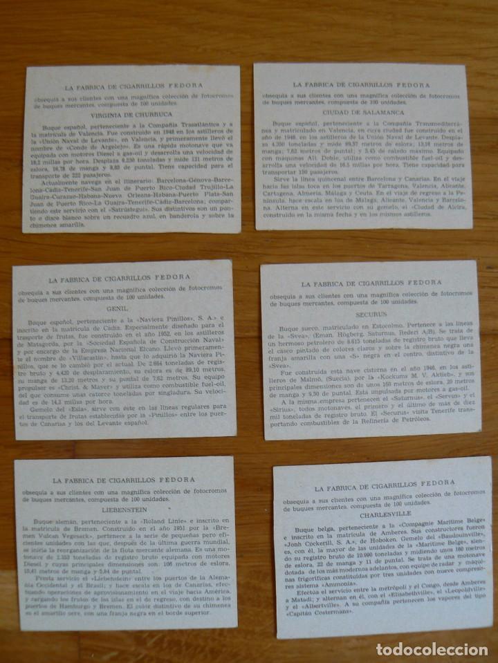 Coleccionismo cromos antiguos: 97 CROMOS BUQUES MERCANTES - Foto 2