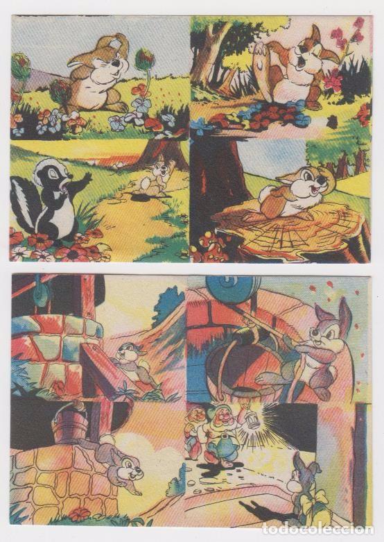 Collezionismo Figurine antiche: Los siete Enanitos y el conejito Thumper. Bruguera. A&ntilde;os 40. Lote de 300 Cromos.