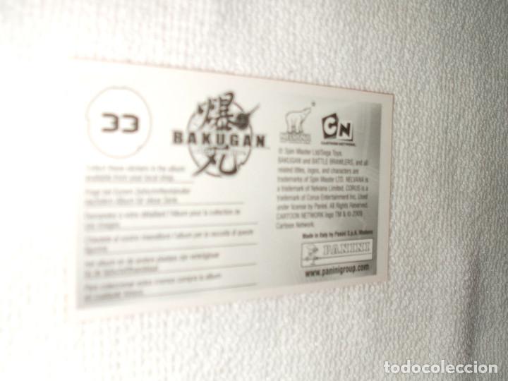Coleccionismo cromos antiguos: Cromo Bakugan n&ordm; 33 - Foto 2