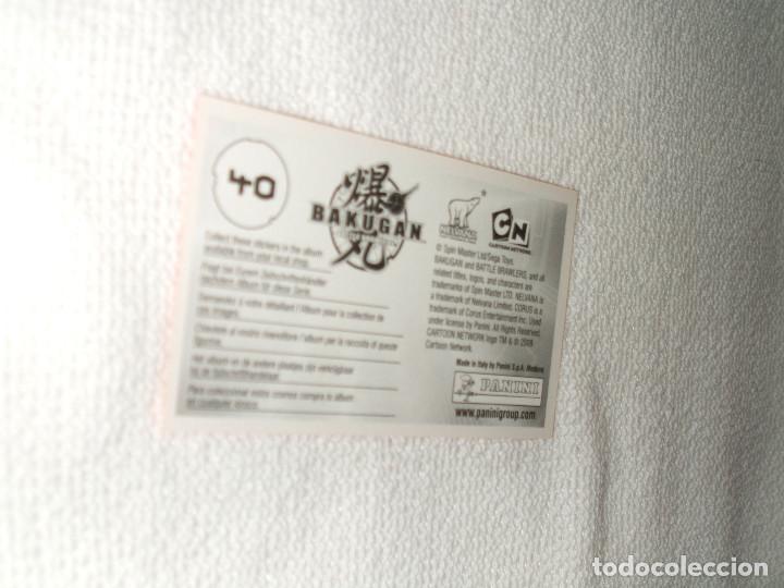 Coleccionismo cromos antiguos: Cromo Bakugan n&ordm; 40 - Foto 2