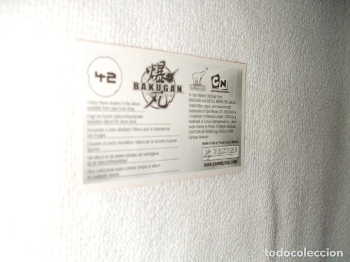 Coleccionismo cromos antiguos: Cromo Bakugan n&ordm; 42 - Foto 2
