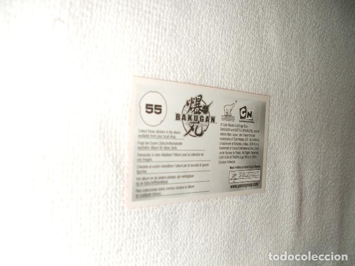 Coleccionismo cromos antiguos: Cromo Bakugan n&ordm; 55 - Foto 2