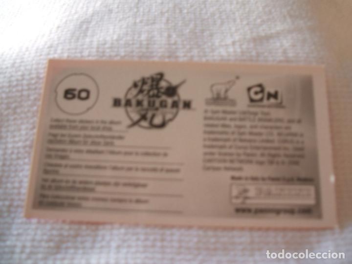 Coleccionismo cromos antiguos: Cromo Bakugan n&ordm; 60 - Foto 2