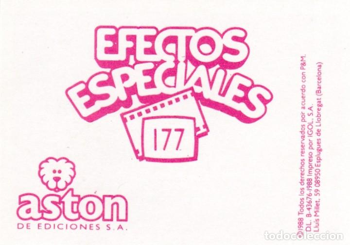 Coleccionismo cromos antiguos: CROMO EFECTOS ESPECIALES ASTON N&ordm; 177 - Foto 2