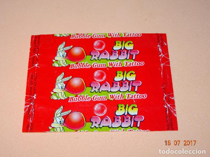 Coleccionismo cromos antiguos: Antiguo Envoltorio de Chicles Chicle * BIG RABBIT * - Foto 2