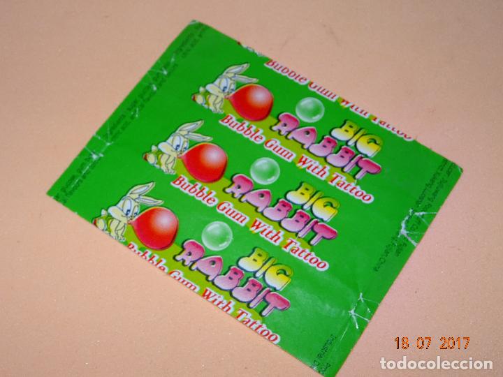 Coleccionismo cromos antiguos: Antiguo Envoltorio de Chicles Chicle * BIG RABBIT * - Foto 1