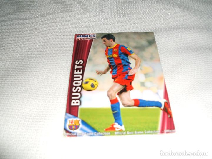 Coleccionismo cromos antiguos: Liga 2012 n&ordm; 13 Busquets - Foto 1