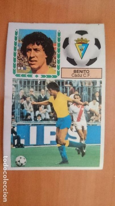 Coleccionismo cromos antiguos: benito 83 84 cadiz (pintado) - Foto 1