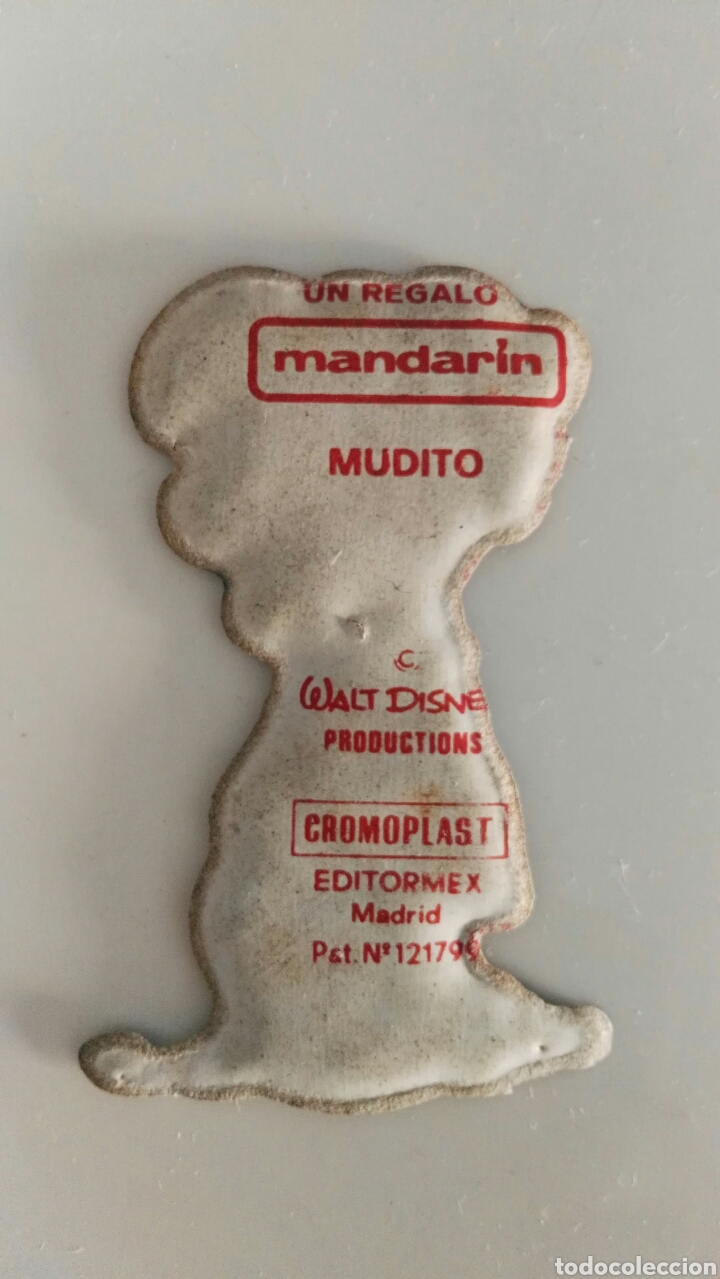Coleccionismo cromos antiguos: Cromo Cromoplast.Mudito.Walt Disney - Foto 2