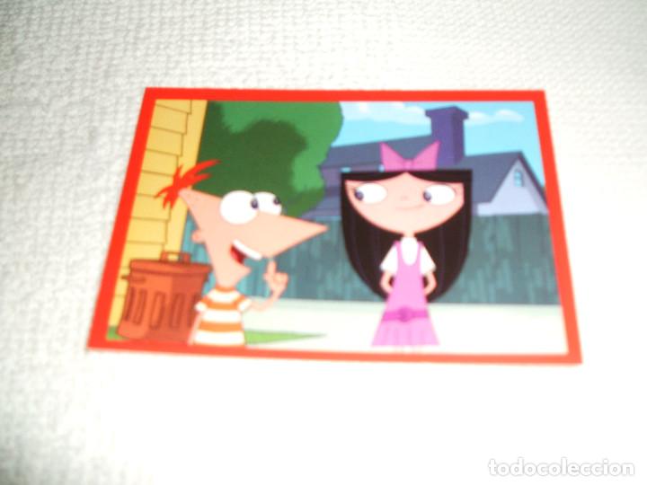 Coleccionismo cromos antiguos: Cromo n&ordm; 8 Phineas y Ferb de Panini, a&ntilde;o 2012 - Foto 1