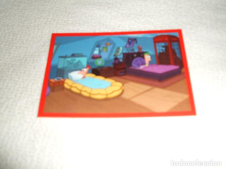 Coleccionismo cromos antiguos: Cromo n&ordm; 14 Phineas y Ferb de Panini, a&ntilde;o 2012 - Foto 1