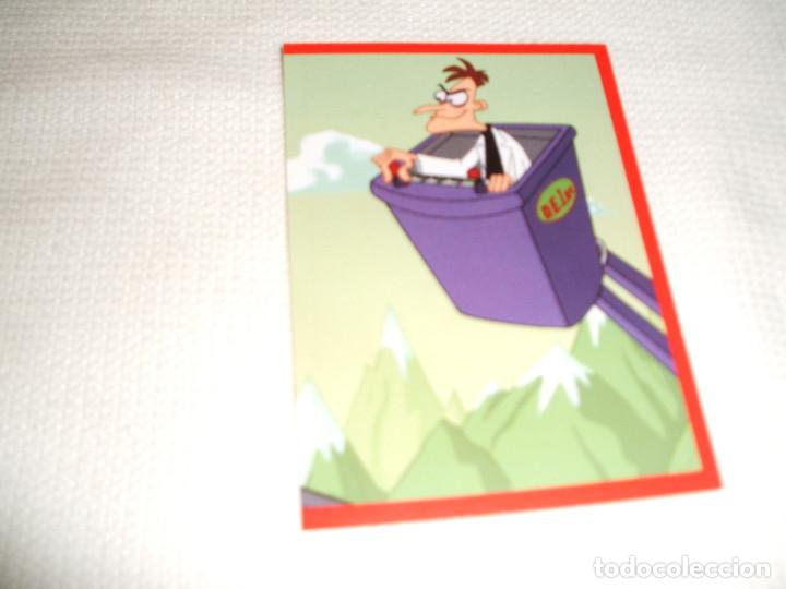 Coleccionismo cromos antiguos: Cromo n&ordm; 56 Phineas y Ferb de Panini, a&ntilde;o 2012 - Foto 1