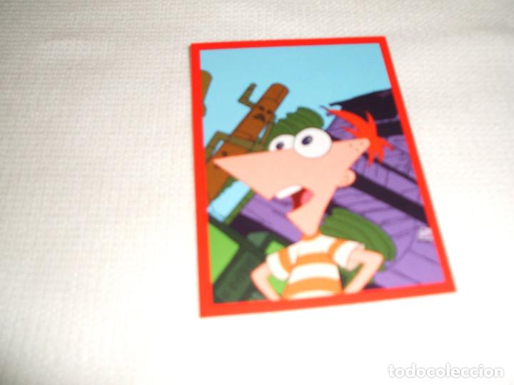 Coleccionismo cromos antiguos: Cromo n&ordm; 63 Phineas y Ferb de Panini, a&ntilde;o 2012 - Foto 1