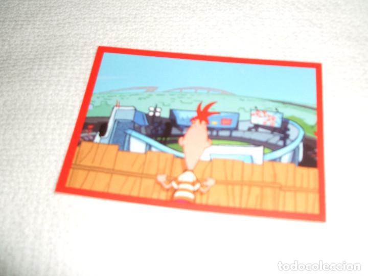 Coleccionismo cromos antiguos: Cromo n&ordm; 110 Phineas y Ferb de Panini, a&ntilde;o 2012 - Foto 1