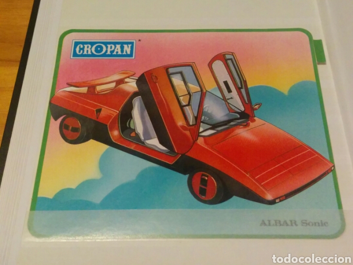 Coleccionismo Cromos antiguos: CROPAN Los coches m&aacute;s fantasticos del mundo - ALBAR Sonic - Maxiadhesivo