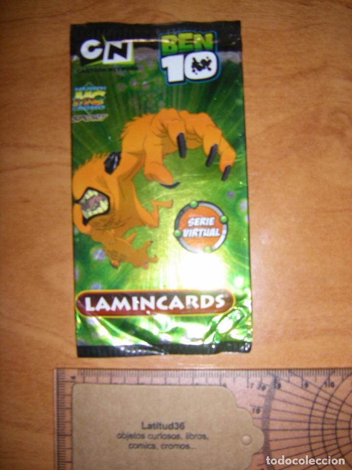 Coleccionismo cromos antiguos: 5 sobres sin abrir de Ben 10 - Foto 3
