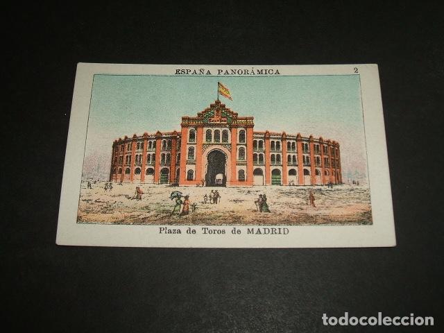 Collectionnisme Cartes &agrave; collectionner anciennes: MADRID PLAZA DE TOROS CROMO PUBLICIDAD DROGUERIA PERFUMERIA VILLENA VALDEPE&Ntilde;AS CIUDAD REAL