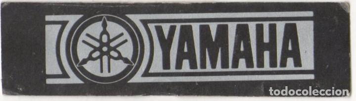 Coleccionismo cromos antiguos: COLECCI&Oacute;N CROMOS MARCAS MOTOS COCHES DEPORTES PEGATINA STICKER MARCA YAMAHA A&Ntilde;OS 80 90