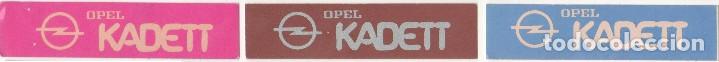 Collectable Antique Stickers: COLECCI&Oacute;N CROMOS MARCAS MOTOS COCHES DEPORTES PEGATINA STICKER MARCA OPEL KADETT A&Ntilde;OS 80 90