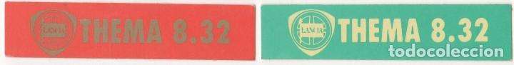 Coleccionismo cromos antiguos: COLECCI&Oacute;N CROMOS MARCAS MOTOS COCHES DEPORTES PEGATINA STICKER MARCA LANCIA THEMA 8.32 A&Ntilde;OS 80 90