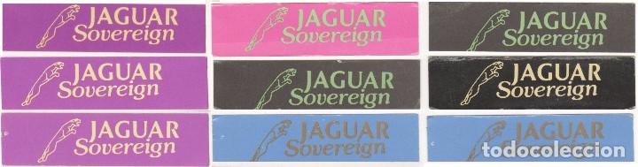 Coleccionismo Cromos antiguos: COLECCI&Oacute;N CROMOS MARCAS MOTOS COCHES DEPORTES PEGATINA STICKER MARCA JAGUAR SOVEREIGN A&Ntilde;OS 80 90