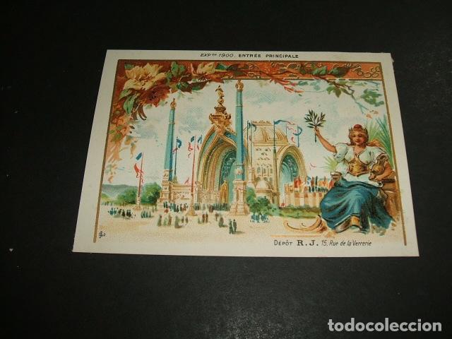 Coleccionismo cromos antiguos: CROMO SIGLO XIX EXPOSICION UNIVERSAL 1900 - Foto 1