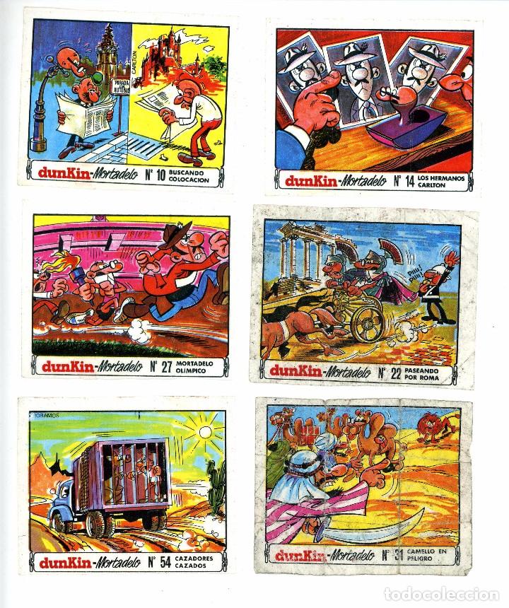 Coleccionismo cromos antiguos: DUNKIN MORTADELO. 6 cromos distintos - Foto 1