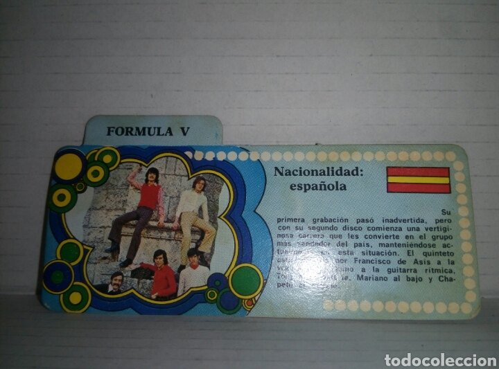 Coleccionismo cromos antiguos: Formula V cromo bimbo bucanero bony.... - Foto 1