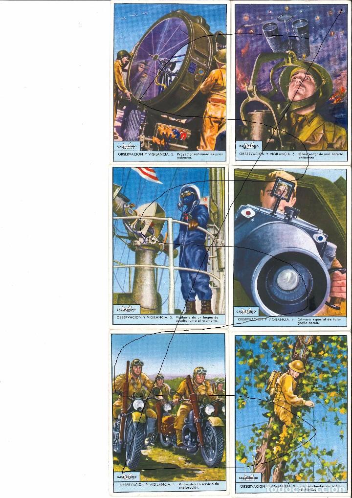Coleccionismo cromos antiguos: MILITAR CROMOS OBSERVACION VIGILANCIA - Foto 1