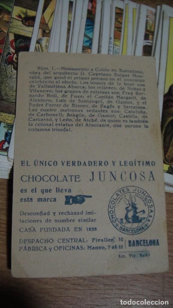 Coleccionismo Cromos antiguos: cristobal colon - chocolates juncosa - coleccion completa de 150 cromos - Foto 2 - 98186771