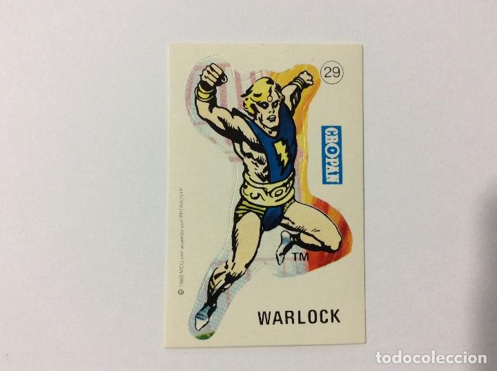 Coleccionismo cromos antiguos: CROMO SPIDERMAN B&Aacute;TMAN Y LOS S&Uacute;PER-HEROE CROPAN N&ordm; 29 WARLOCK - Foto 1