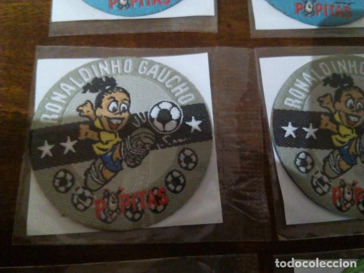 Coleccionismo cromos antiguos: Lote de 8 Parches Termoadhesivos de Ronaldinho. Sin abrir. - Foto 3