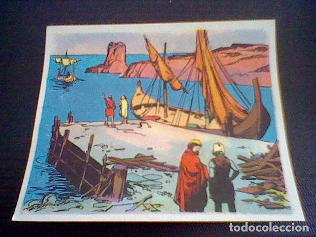 Coleccionismo cromos antiguos: CROMO VIDA Y COSTUMBRES VIKINGOS MAGA 1965 sin pegar nunca LAMINA 16 / 98