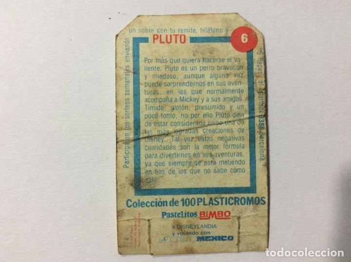 Coleccionismo cromos antiguos: CROMO LOS AMIGOS DE MICKEY BIMBO N&ordm; 6 PLUTO - Foto 2