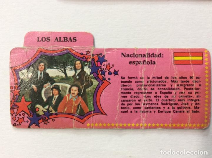Coleccionismo cromos antiguos: CROMO BIMBO DISCOGRAF&Iacute;A LOS ALBAS - Foto 1