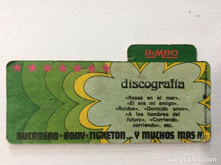 Coleccionismo cromos antiguos: CROMO BIMBO DISCOGRAF&Iacute;A MASSIEL - Foto 2