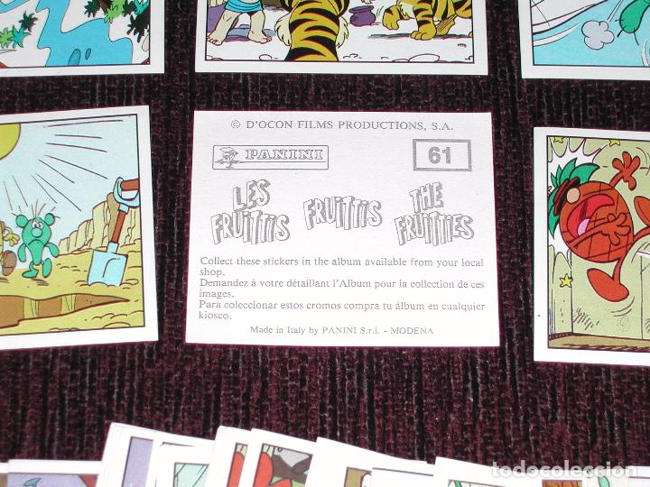 Coleccionismo cromos antiguos: Lote 98 Cromos LOS FRUITTIS de PANINI - Foto 2