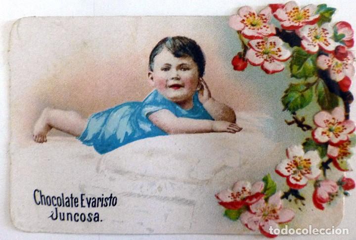 Coleccionismo cromos antiguos: cromo troquelado chocolate evaristo juncosa - Foto 1