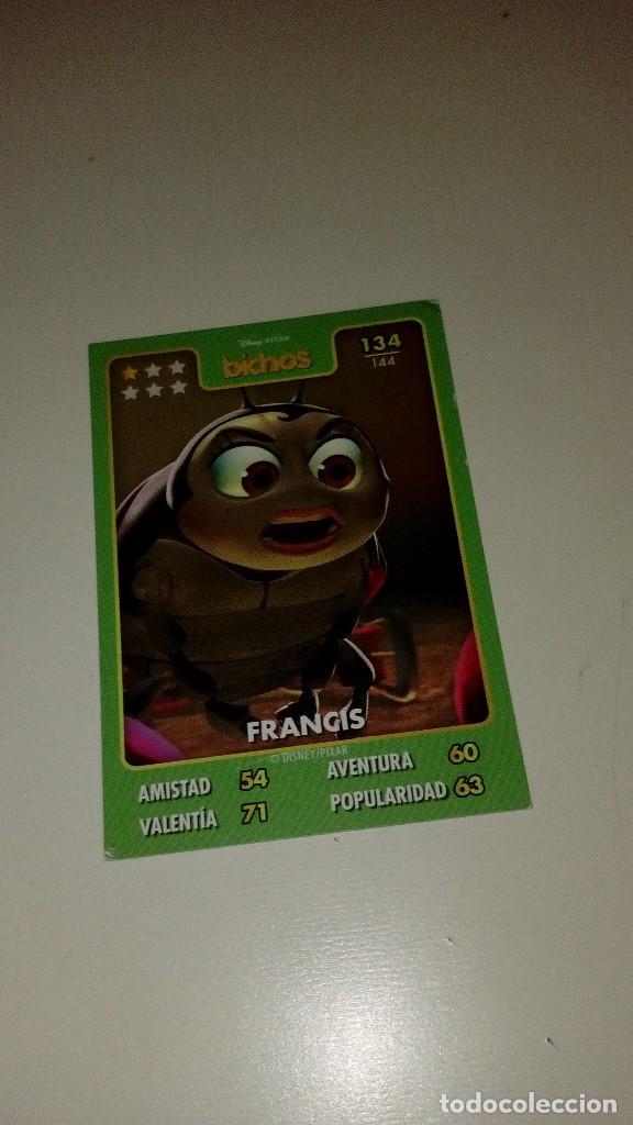 Collectable Antique Stickers: CAJ-B97KJ CROMO DISNEY PIXAR HIPERCOR BICHOS N&ordm; 134 ESCRITO NOMBRE A BOLIGRAFO DETRAS